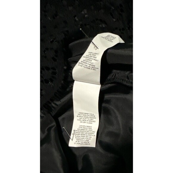 Joe Fresh Black Lace Mini Skirt Women’s Size 8 Scalloped Hem Gothic Chic NWT - Picture 6 of 6